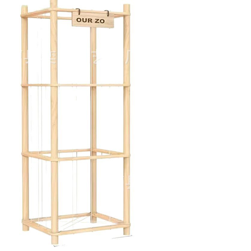 Solid Wood Plush Toy Storage Rack - Image 3