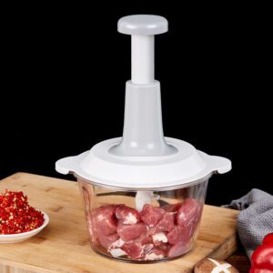 1L Manual Meat Grinder Hand Press Food Chopper