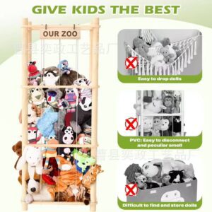Solid Wood Plush Toy Storage Rack